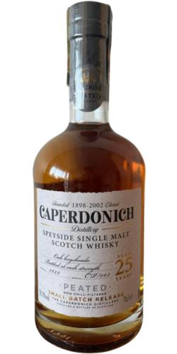 CAPERDONICH PEATED 25YO SMALL BATCH RELEASE 700ML (SECRET SPEYSIDE) 58,1%